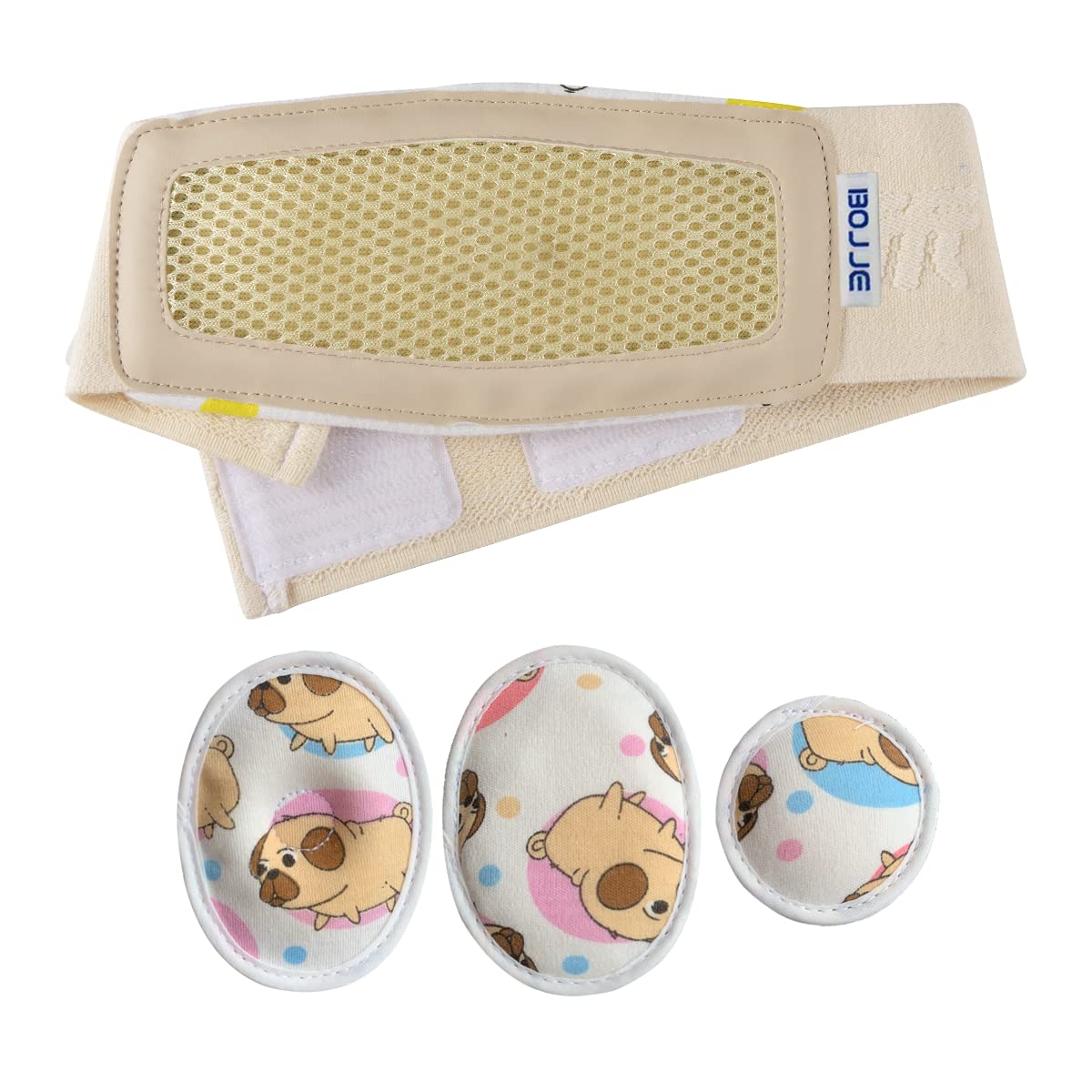 Umbilical Hernia Belt Baby/Infant Belly Button Band Wrap Truss Abdominal Binder for Children Kids Support Adjustable Navel Band Newborn Umbilical Cord 15-20 inch - Image 2